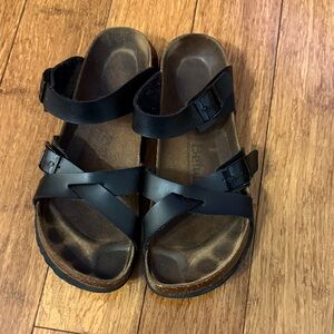 Birkenstock Betula Black Women's Sandals with Adjustable Straps